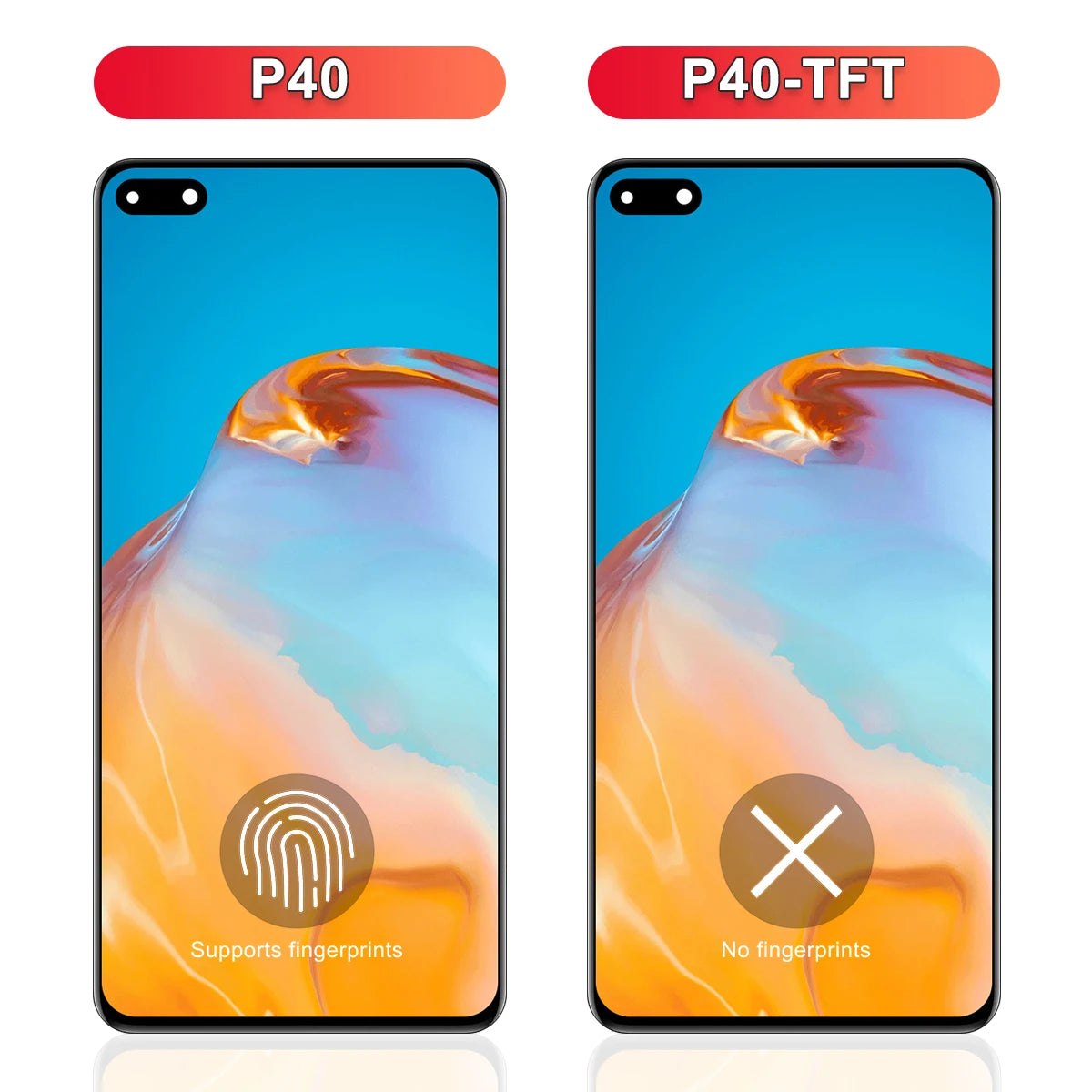 For HUAWEI 6.1''P40 Tested ANA-AN00 ANA-TN00 ANA-NX9 ANA-LX4 LCD Display Touch Screen Digitizer Assembly Replacement