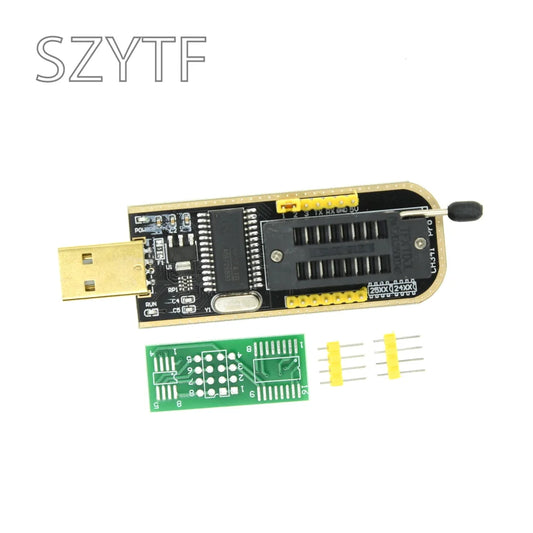Kit Programador USB CH341A 24/25 Series EEPROM Flash BIOS + Clip Test SOIC8/SOP8