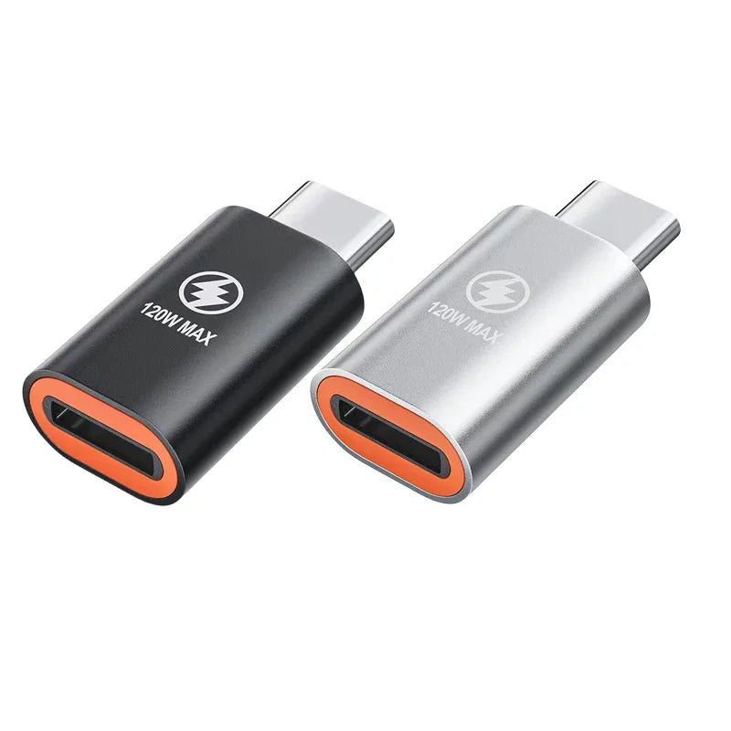 Lote 1-3 Pcs Adaptador Convertidor Carga Rápida PD 120W Lightning Hembra a USB-C Macho para iPhone 15/14/13/iPad/Samsung