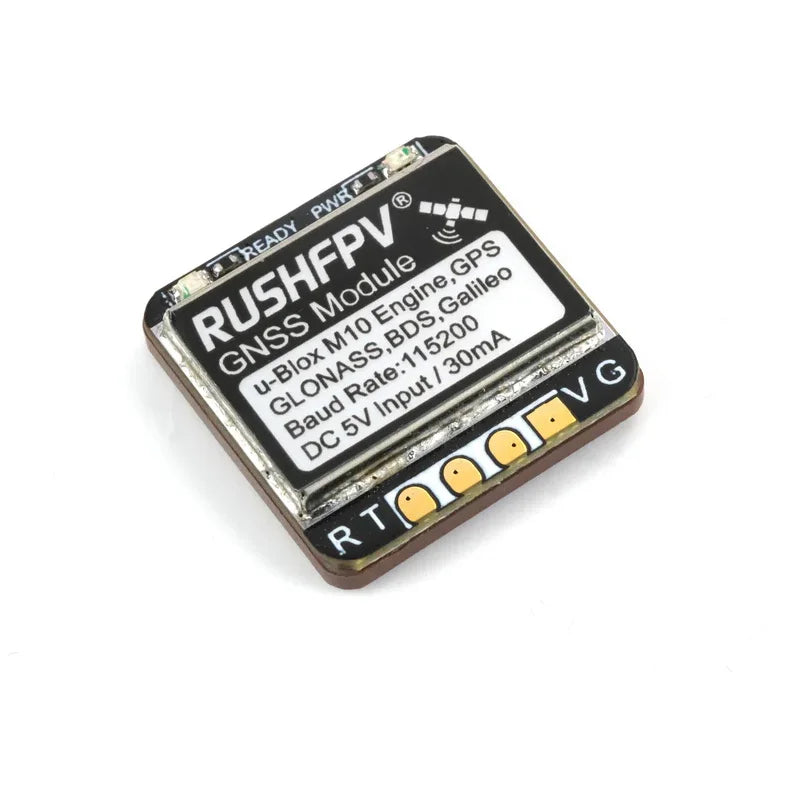 Módulo GPS GNSS RUSHFPV M10 Micro Pro Mini (10Hz, Antena Cerámica Integrada) para Drones RC FPV Freestyle