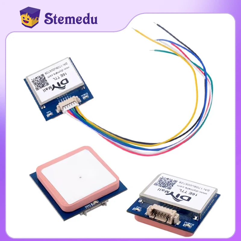 Módulo GPS VK16E (G28U7FTTL) G-Mouse (Antena Cerámica, TTL 9600bps, Flash Integrado) para Control Vuelo / Navegación Vehicular