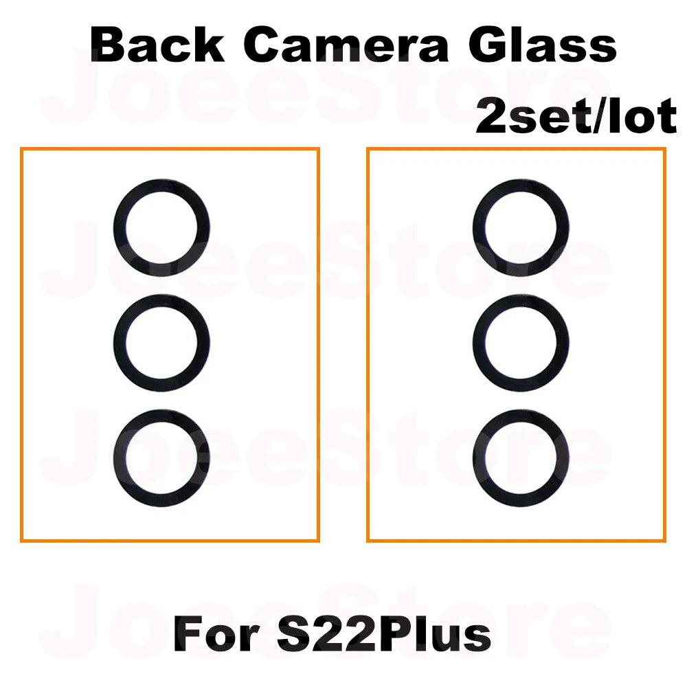 2 Juegos de Lentes de Cristal para Cámara Trasera para Samsung Galaxy (Varias Series)