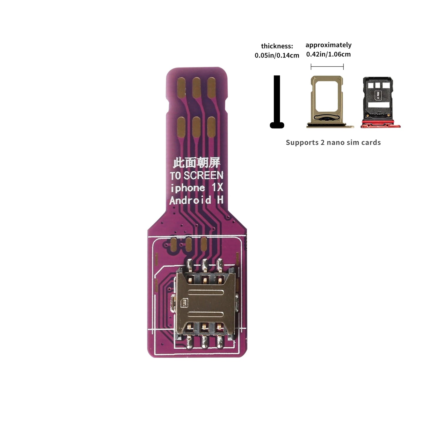Tarjeta Universal Test Señal IP para iPhone/Android (Samsung/Xiaomi/Huawei) - Herramienta Prueba SIM