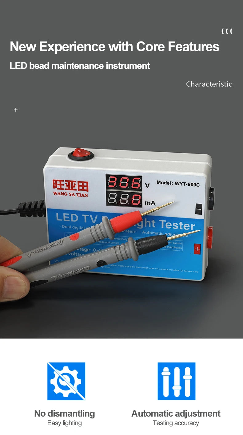 Tester Backlight Lámparas LED (0-300V) - Reparación Tiras LED Pantalla LCD + Palanca Regalo