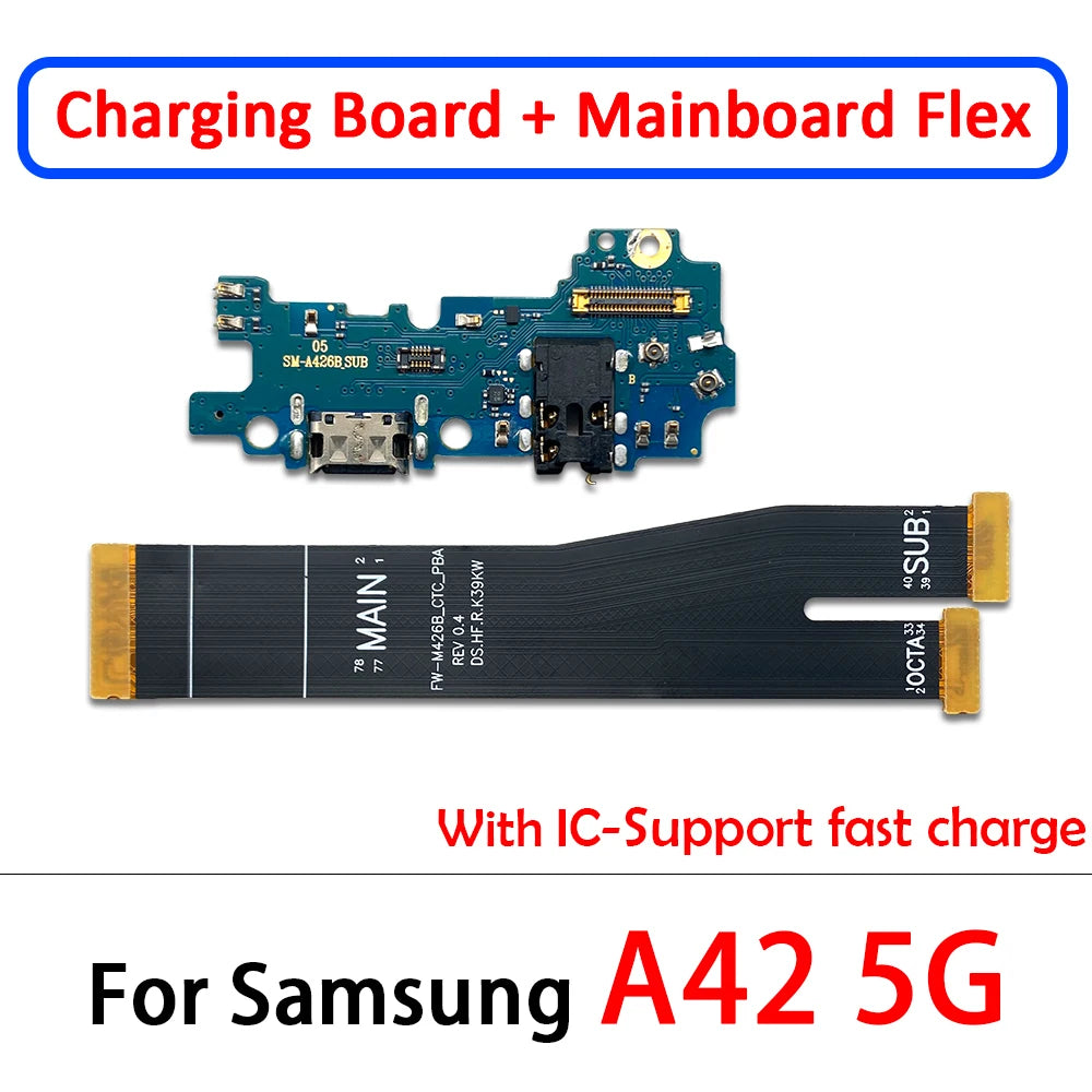 Flex Cable Carga USB para Samsung A22/A32/A42 (4G/5G) - Repuesto Conector Dock (Testado)