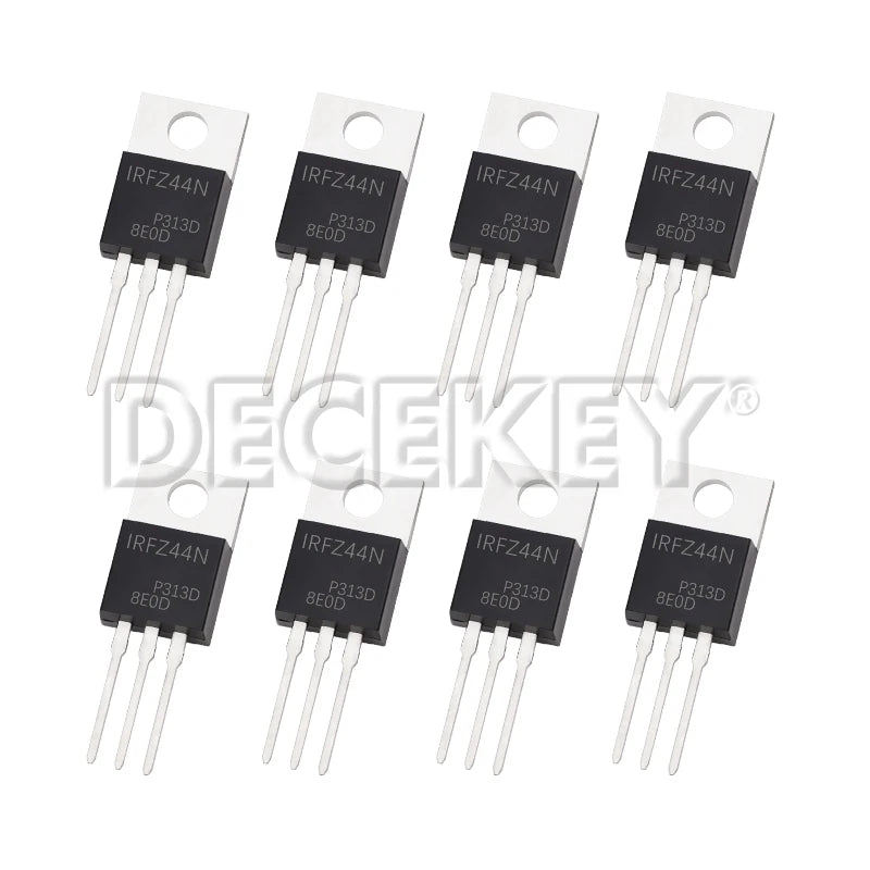 Transistor MOSFET IRF9Z24N/IRF9Z34N/IRLZ24N/IRLZ34N/IRLZ44N/IRFZ44N (TO-220) (10 Unidades)