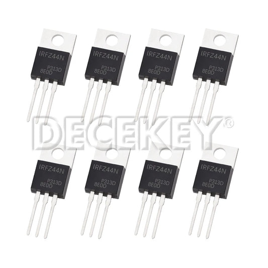 Transistor MOSFET IRF9Z24N/IRF9Z34N/IRLZ24N/IRLZ34N/IRLZ44N/IRFZ44N (TO-220) (10 Unidades)