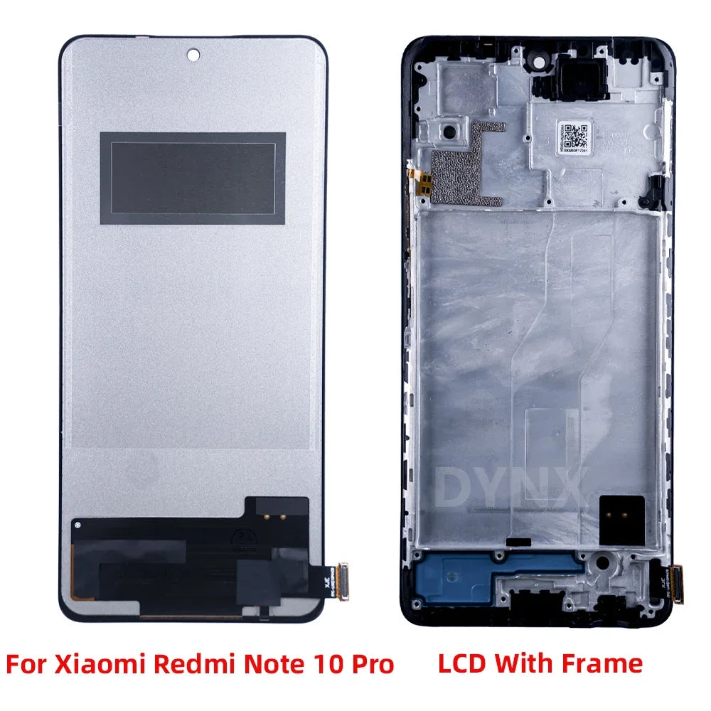 6.67" for Xiaomi Redmi Note 10 Pro LCD M2101K6G Display Touch Screen For Redmi Note10Pro LCD Display Frame Assembly