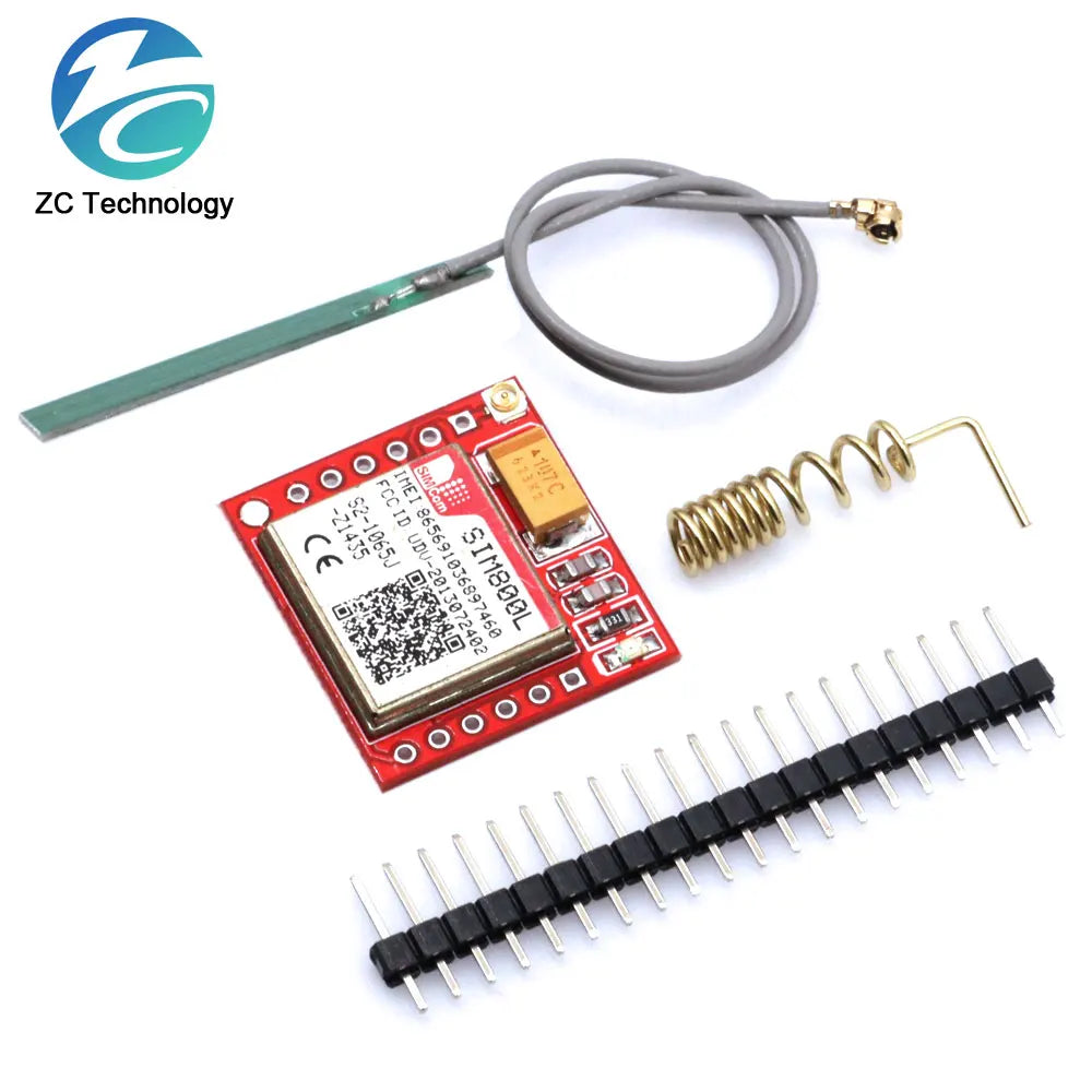 Módulo GSM/GPRS SIM800L Core (Quad-Band, Serial TTL) con Interfaz IPX, Antena PCB y Ranura Micro SIM para Arduino