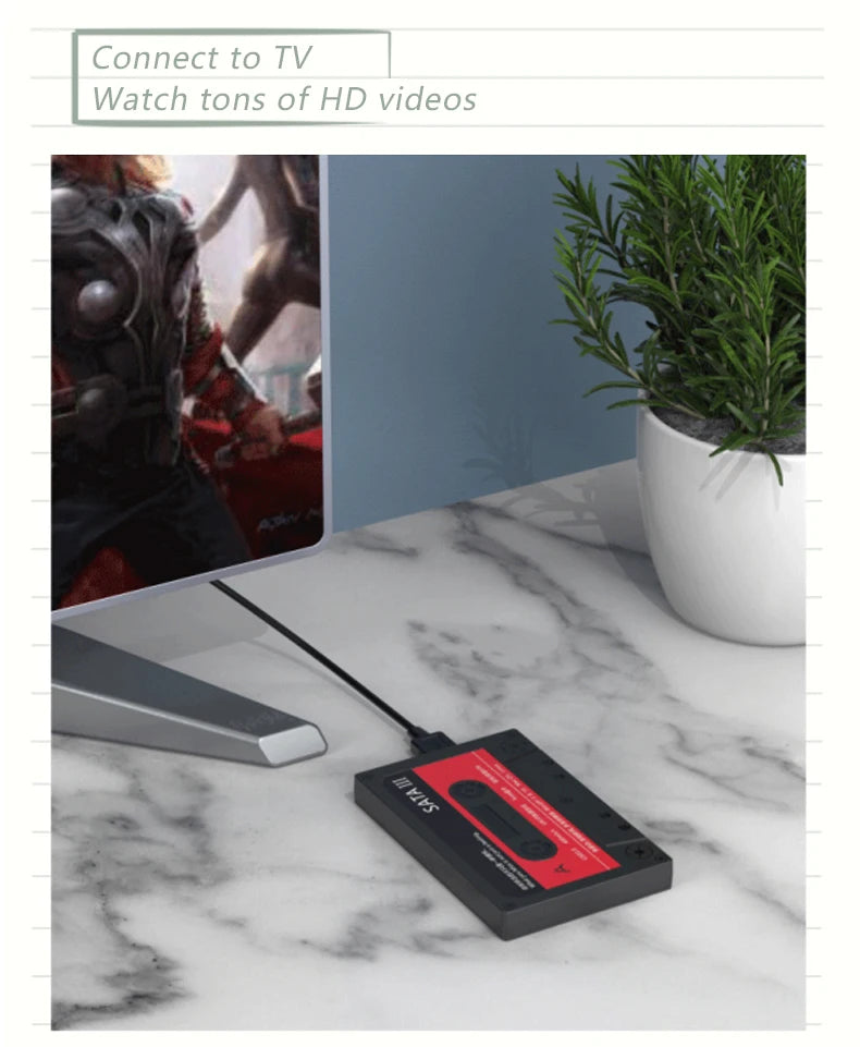 Carcasa Externa UTHAI T46 USB 3.0 SATA (5Gbps, UASP) para Disco Duro HDD/SSD 2.5" Cinta para PC/Notebook