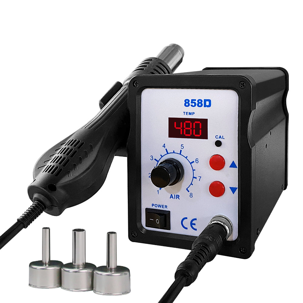 858D Hot Air Gun BGA Soldering Rework Station Blower Hair Dryer Hairdryer Soldering Heat Gun 220V 110V SMD SMT Welding Repair