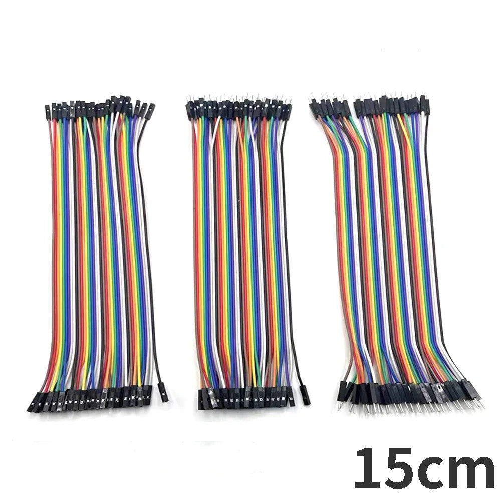 Cable Jumper Dupont (40 Unidades) Macho-Macho / Hembra-Hembra / Macho-Hembra para Arduino DIY Kit