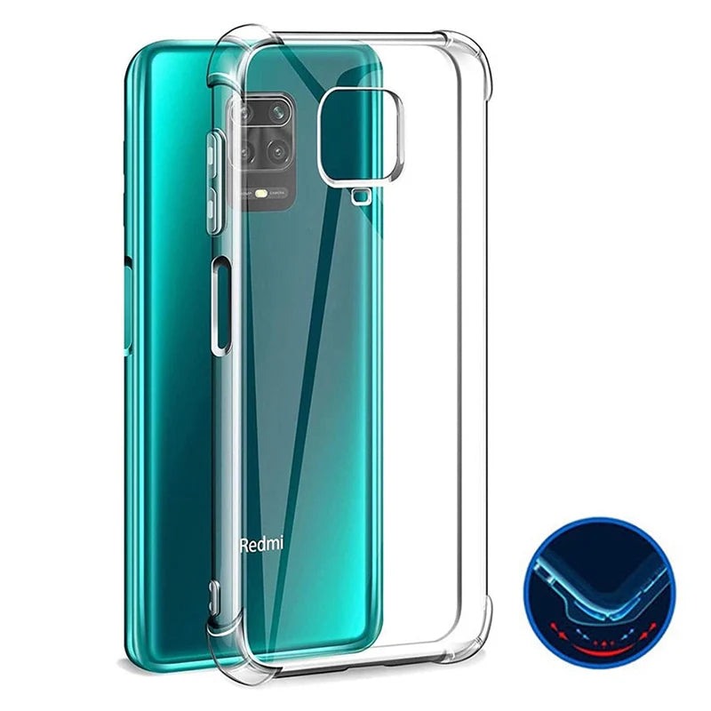 Funda Carcasa TPU Transparente Suave Anti-Golpes (Airbag Grueso) para Xiaomi Redmi Note 9/9S/Note 9 Pro