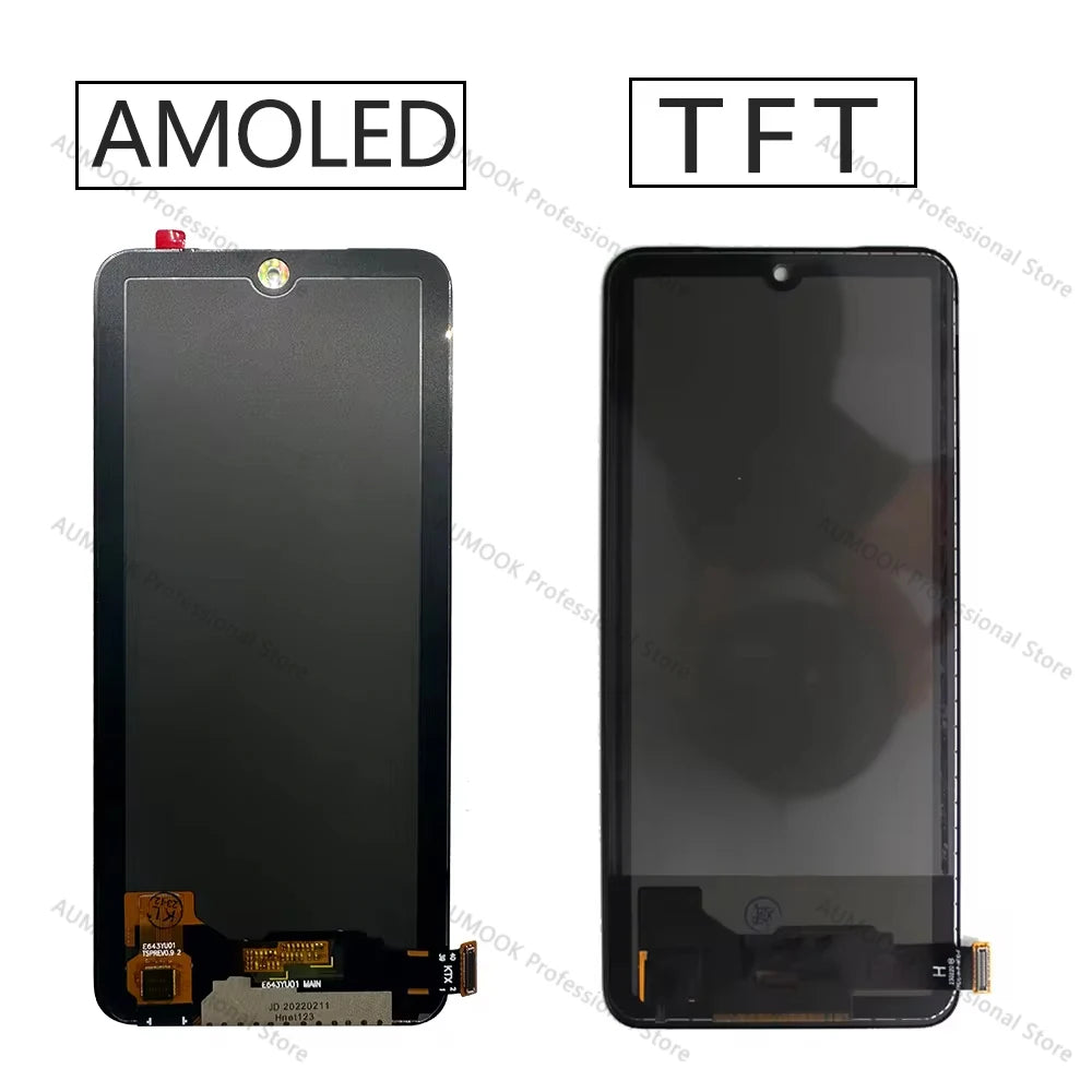 New Tested Display For Xiaomi Redmi Note 10S LCD Screen Digitizer For Redmi Note 10 4G AMOLED Display M2101K7AG Replacement Part