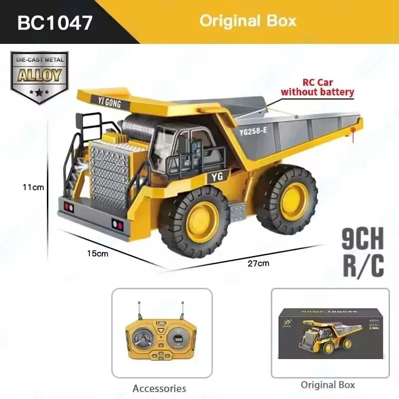 Auto Excavadora Todoterreno RC 4x4 a Batería (Drift, Acrobacias) Juguete Crawler Control Remoto para Niños Regalo