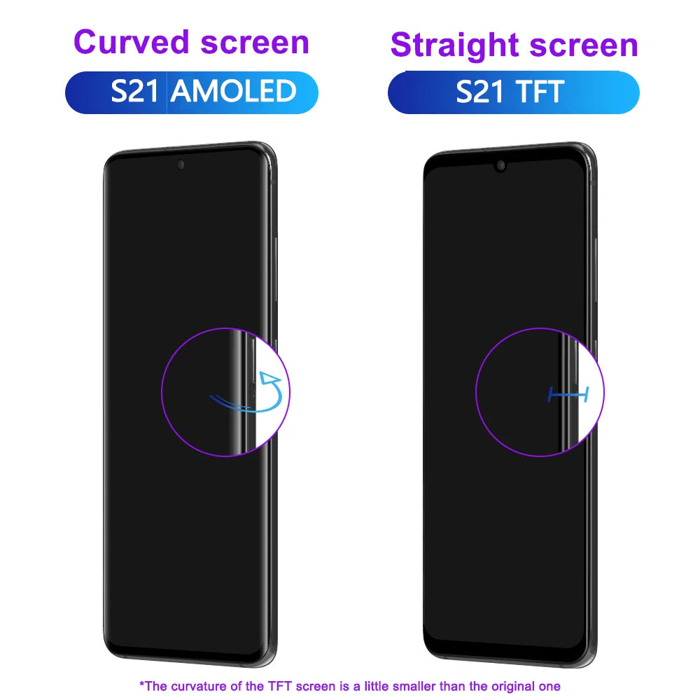 Pantalla LCD AMOLED S21 de 6,2 pulgadas para Samsung Galaxy S21 5G, Digitalizador de pantalla táctil para Samsung S21 G9910 G991B, repuesto de pantalla