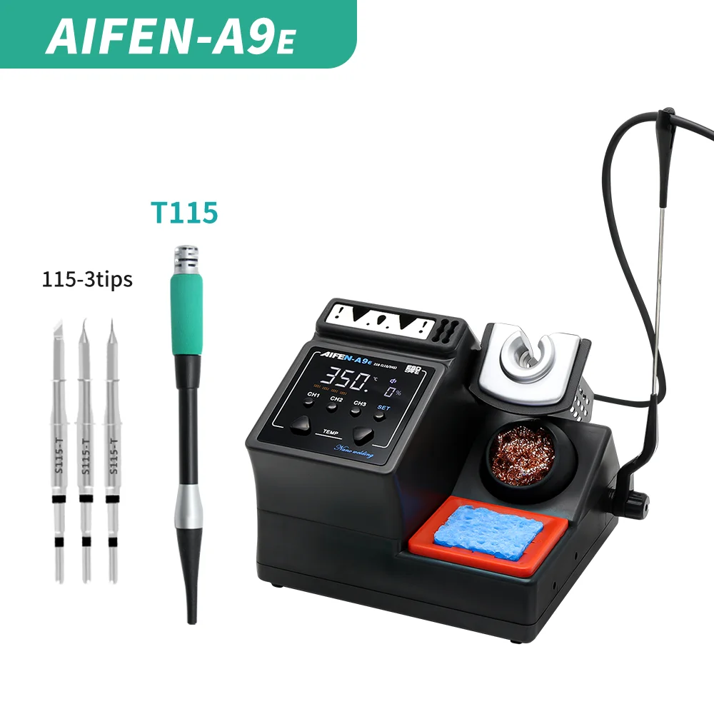 AIFEN A9E Soldering Station Compatible Original Soldering Iron Tip 210/245/115 Handle Control Temperature Welding Rework Station