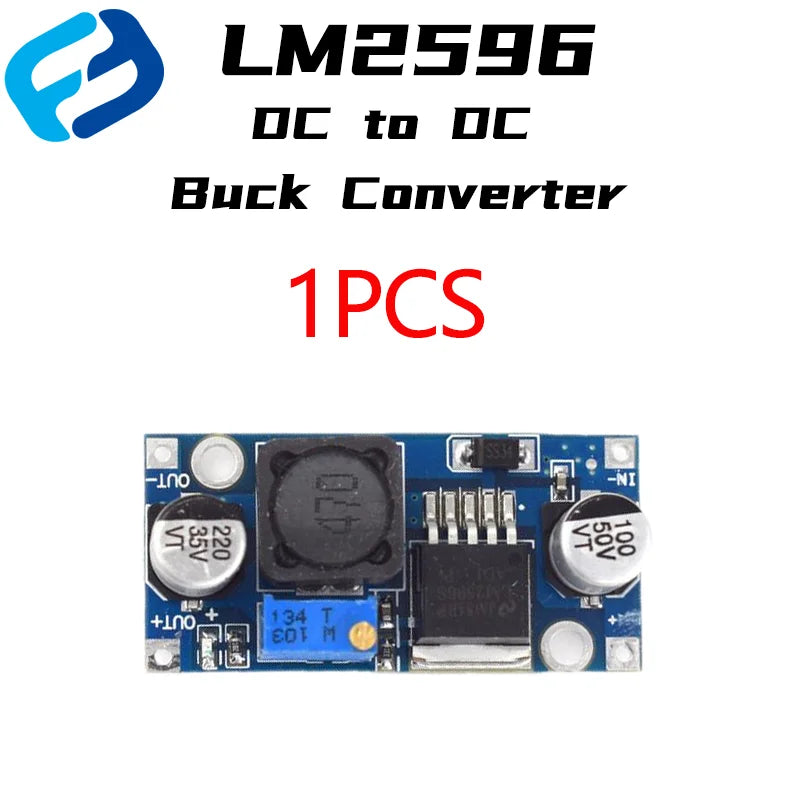 Módulo Fuente Alimentación Step-Down LM2596S DC-DC Buck Ajustable Convertidor Voltaje