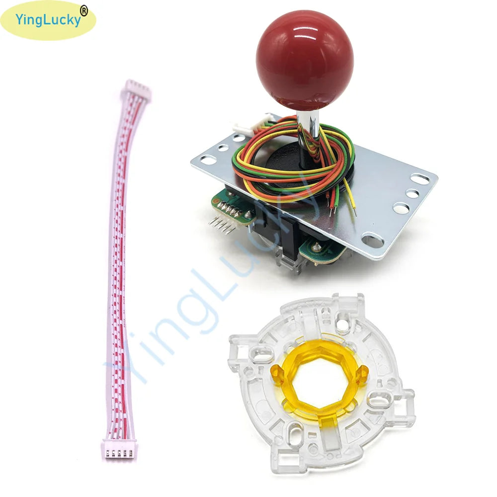 Joystick Original Sanwa JLF-TP-8YT Fighting Stick con Topball y Cable 5 Pines para Jamma Arcade/PC/PS3/PS4/XBOX DIY