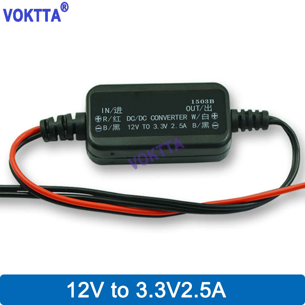 Módulo Convertidor Buck DC 12V a 3.3V/4.2V/5V/6V/7.5V/9V Step-Down No Aislado con Protección