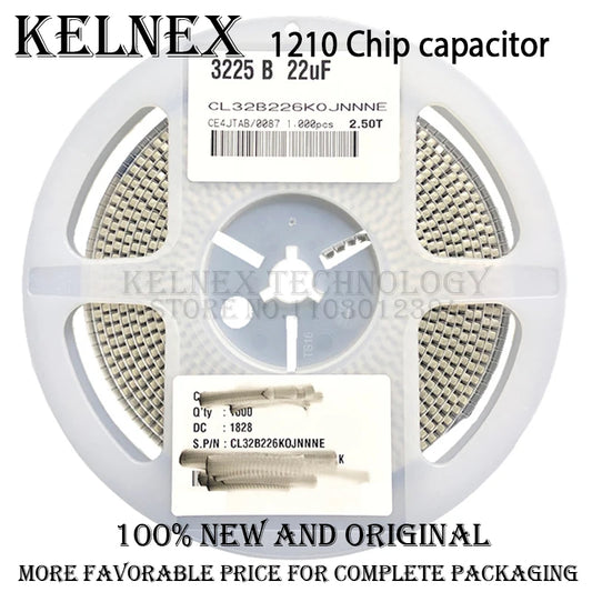 Capacitor Cerámico SMD 1210 (1uF-100uF, 10V-50V) - Pack 20 Unidades (Valores Surtidos)