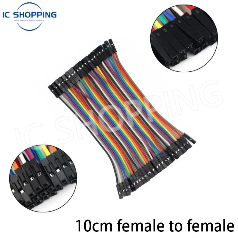 Cable Jumper Dupont (40 Unidades) Macho-Macho / Hembra-Hembra / Macho-Hembra para Arduino DIY Kit