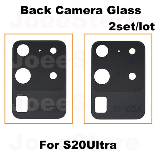 2 Juegos de Lentes de Cristal para Cámara Trasera para Samsung Galaxy (Varias Series)