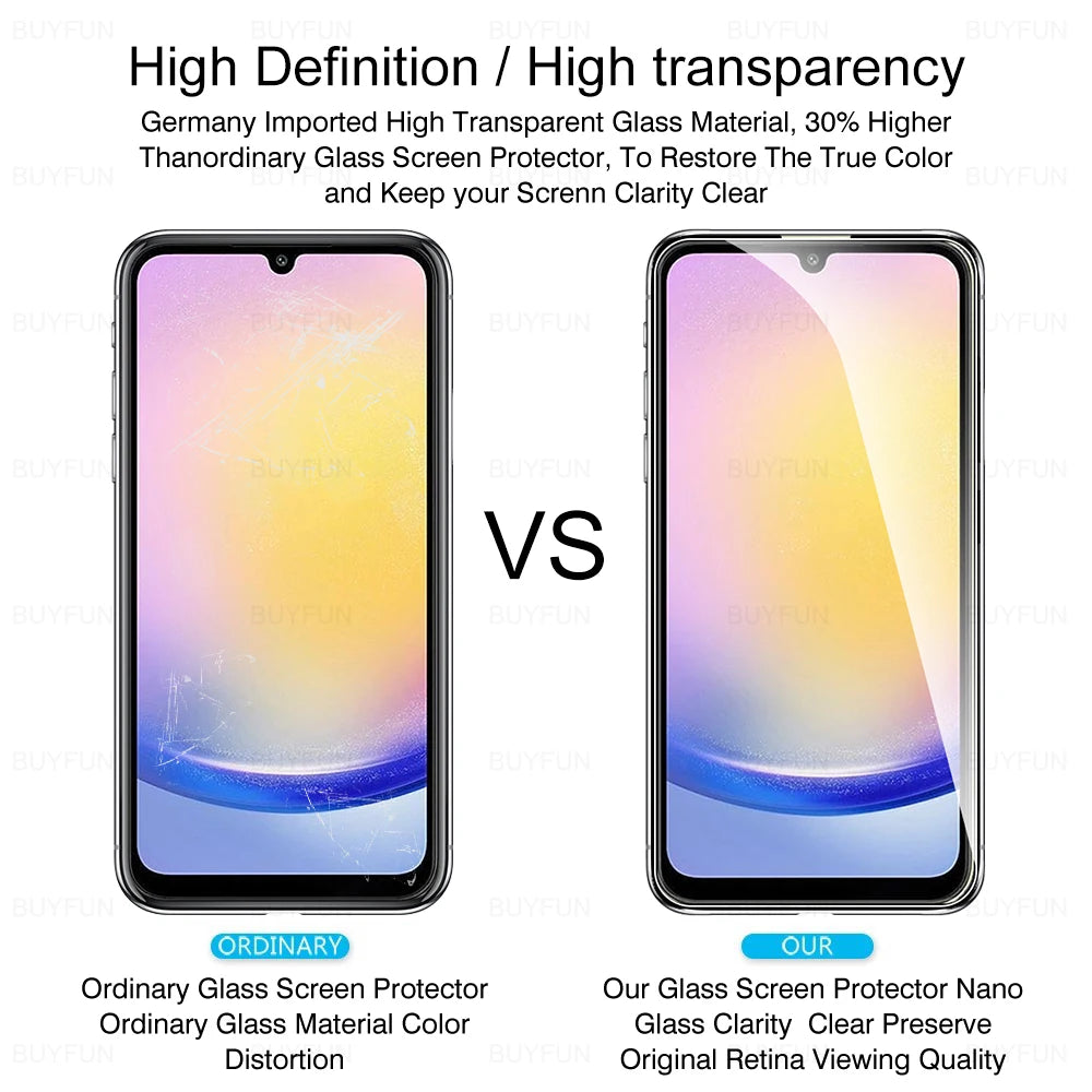 3Pcs Tempered Glass For Moto G14 4G Glass On G04s G14 G24 Power G34 G54 G64 G84 G55 G45 G35 5G Screen Protector