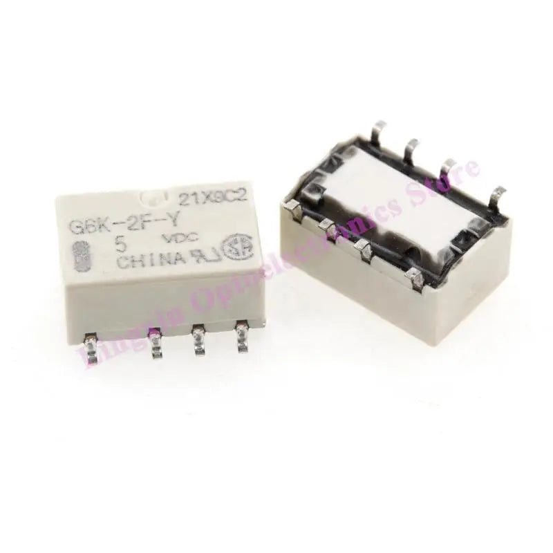 Relé Señal SMD G6K-2F-Y / G6K-2P-Y 8-Pin - Voltajes (3V/5V/12V/24V DC) 10x6.5x5mm - Lote 20 Piezas