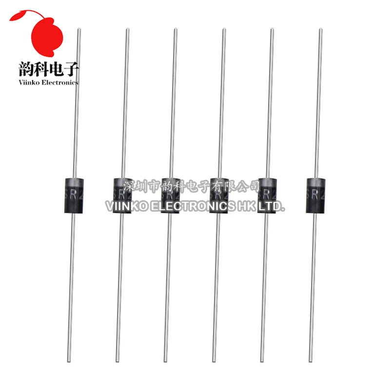 Diodo Schottky THT - Varios Tipos (SR160 a SR5200) - Lote 20 Piezas