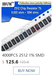 Capacitor Cerámico Multicapa Chip SMD 0805 (0.5pF-22uF) - Pack 100 Unidades (Valores Surtidos)