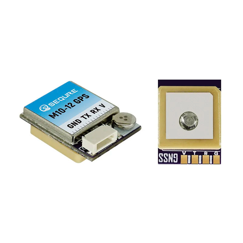 Módulo GPS SEQURE M10-12 / M10-18 / M10-25Q (Pequeño, Rápido) con Compás QMC5883L para Drones FPV Ala Fija/Carreras (INAV/BF)