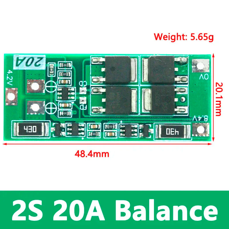 2S 3A 4A 5A 8A 10A 13A 20A 7.4V 8.4V Li-ion 18650 Lithium battery protection board / BMS board Standard / Balance