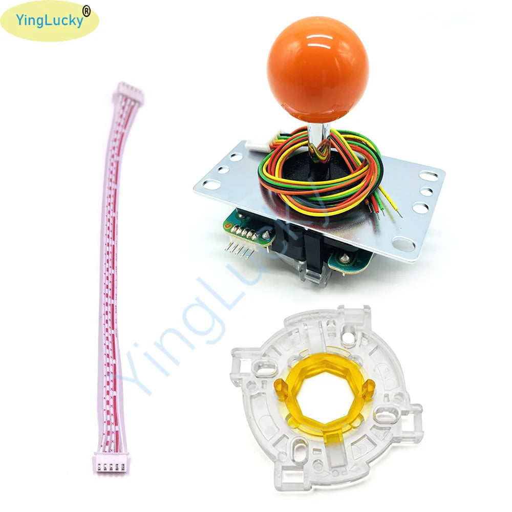 Joystick Original Sanwa JLF-TP-8YT Fighting Stick con Topball y Cable 5 Pines para Jamma Arcade/PC/PS3/PS4/XBOX DIY