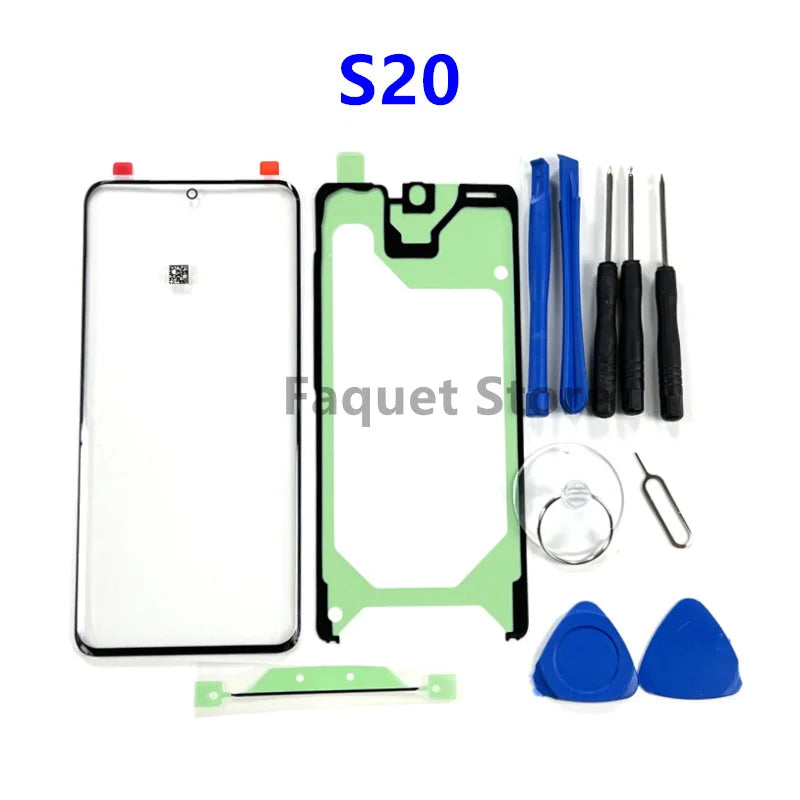 Kit de Reparación de Cristal Exterior Táctil para Samsung Galaxy S20/S20 Plus/S20 Ultra