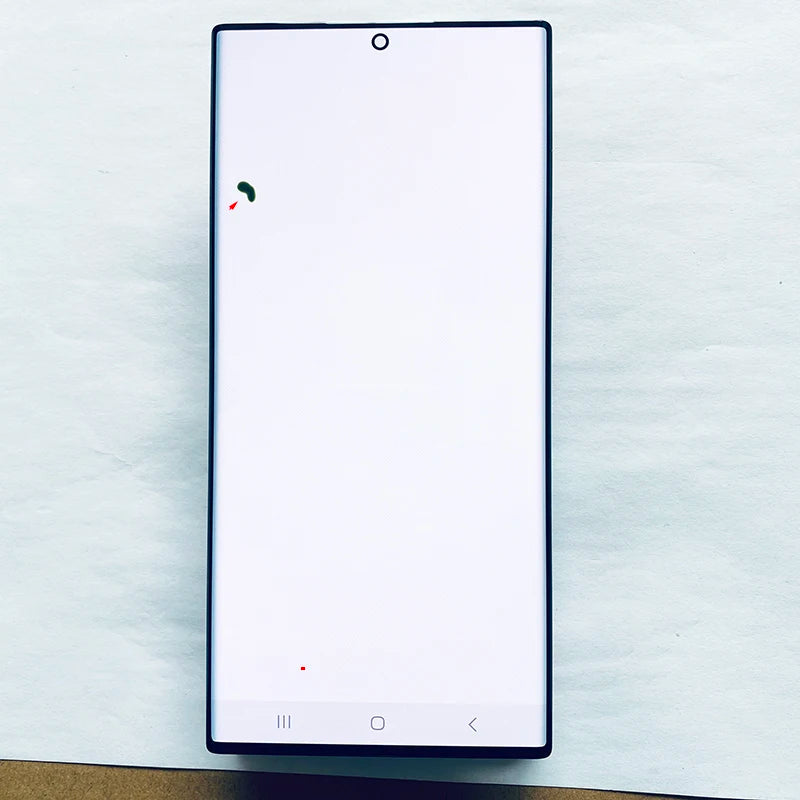 Pantalla 6.8" Super AMOLED con Marco y Digitalizador Táctil para Samsung S22 Ultra (S22U/S908B/S908U) (Con Defecto Estético)