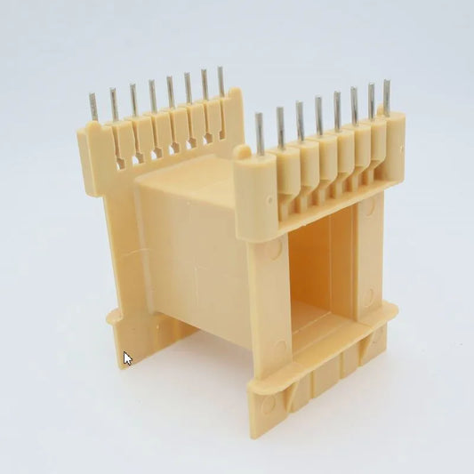 Núcleo Ferrita EE65/65/27A PC40 con Bobina Amarilla/Blanca para Transformador