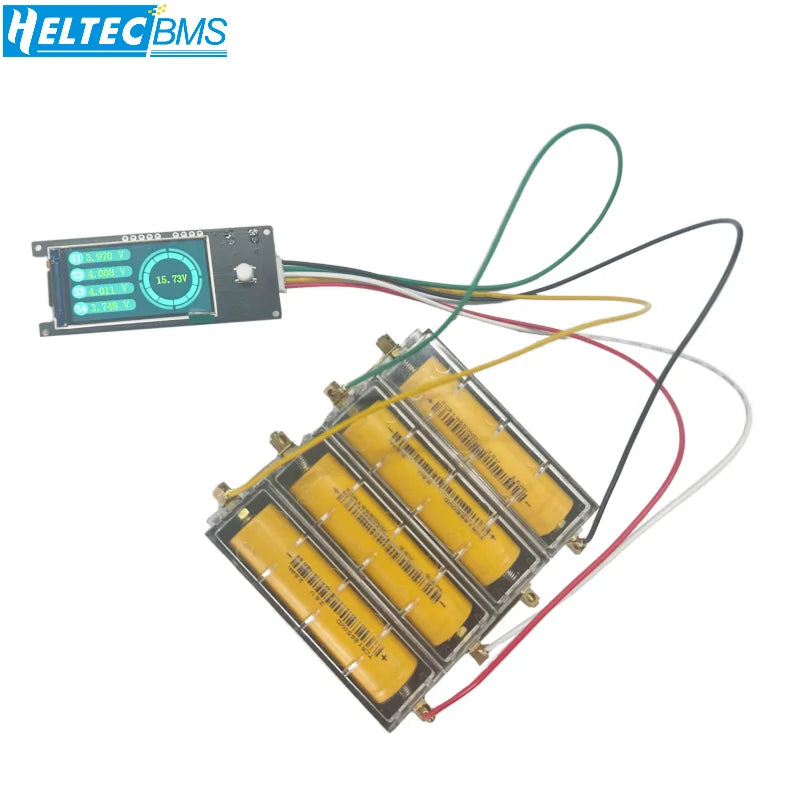 Tester Voltaje Batería HeltecBMS 4S con Pantalla TFT (2V-4.5V) - Colección Voltaje