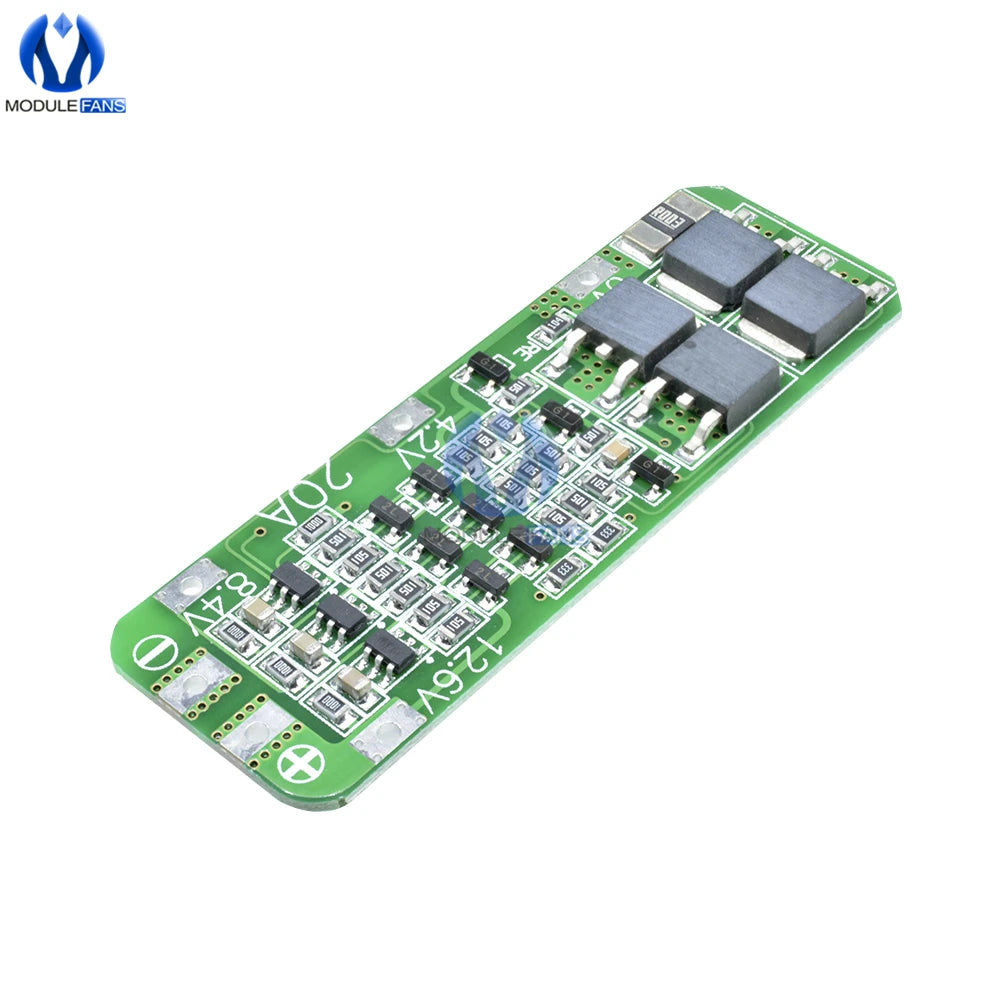 3S/4S Bms Balance 20A 30A 40A 60A 12V/24V Li-ion Lithium Battery Charger Protection Board 18650 BMS Equalizer Enhance/Balance