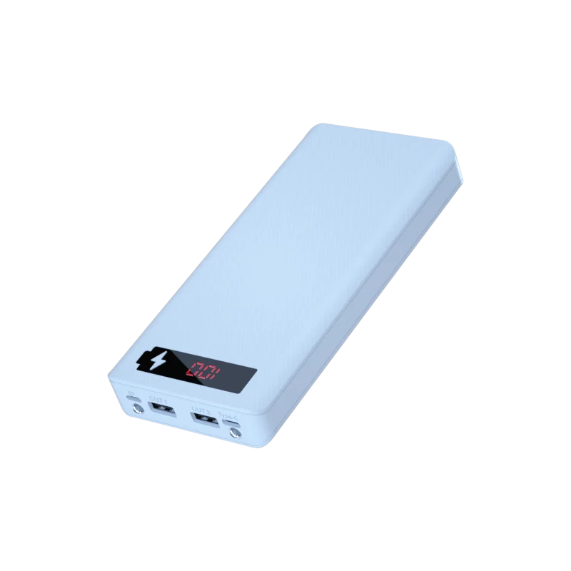 Caja Power Bank Shell DIY 5V (Doble USB/Micro USB/Tipo C) Soporte Baterías 18650 (Carcasa Desmontable, Sin Batería)