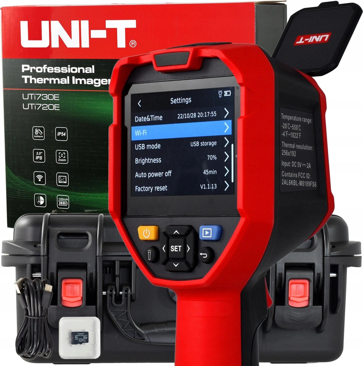 Termógrafo Infrarrojo Profesional Mejorado UNI-T UTi720E - Cámara Térmica Testeo Industrial/Circuitos PCB/Calefacción Suelo