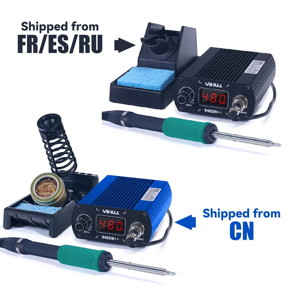 YIHUA 948DB+-II 110-240V Soldering Station 75W Quick Heating with Tip T12 Electronic Soldering Iron Station
