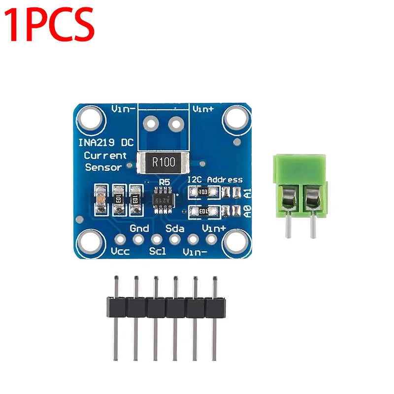 Módulo Sensor Monitoreo Corriente/Potencia INA219 (I2C/IIC, Bidireccional, Cero Deriva) MCU-219