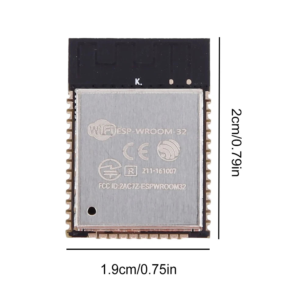 Módulo WiFi Inalámbrico ESP-WROOM-32 / ESP32 / ESP32S / ESP32U (150 Mbps, CPU Doble Núcleo, Sensor Hall)