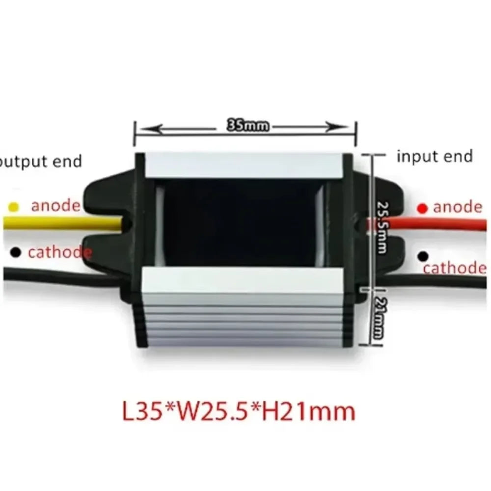 Convertidor Voltaje DC-DC Buck 12V/24V a 3.3V/3.7V/4.2V/5V/6V/7.5V/9V Step-Down (Input 8-31V) CE