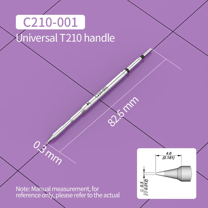 C210 Soldering Tips Compatible with JBC T210 Handle for CD-2SD/2SHE Station Welding Nozzle C210-001 C210-007 C210-008 C210-018