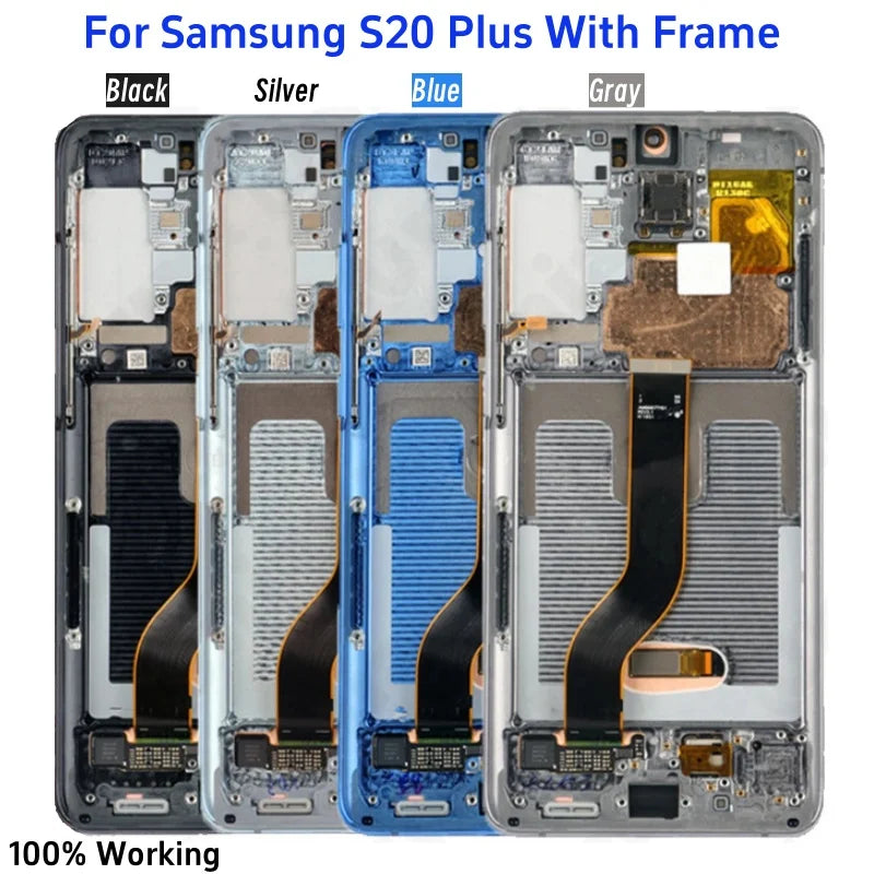 Pantalla LCD Super OLED S20 + para Samsung Galaxy S20 Plus lcd G986B G986U G985F/DS pantalla táctil LCD con montaje de digitalizador de marco