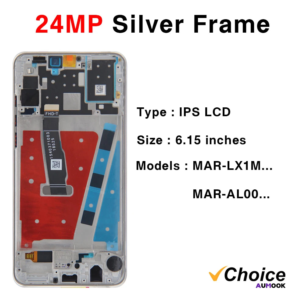 for HUAWEI P30 Lite AAA+ IPS LCD Display Touch Screen Digiziter Assembly pantalla For Huawei Nova 4e With Frame LCD Display