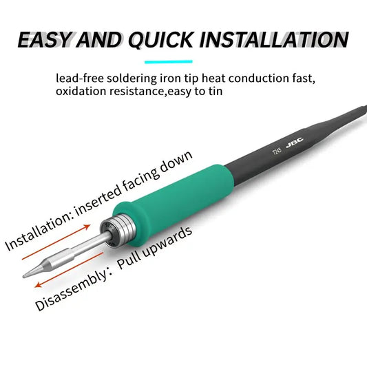 JBC C245 6*0.4 Knife Soldering Station Copper Lead- Free Heating Soldering Iron Tips for Repair SMD IC PCB Soldering Tools