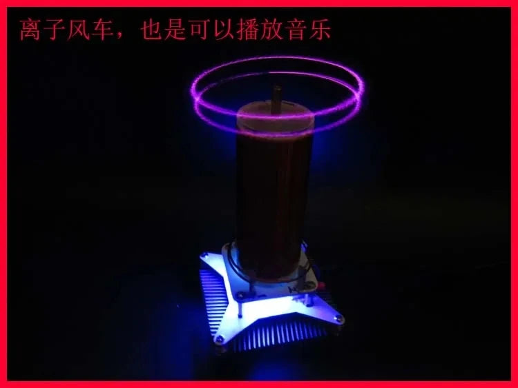 Kit DIY Bobina Tesla Musical Rotatoria con Molino Iónico Electrónico